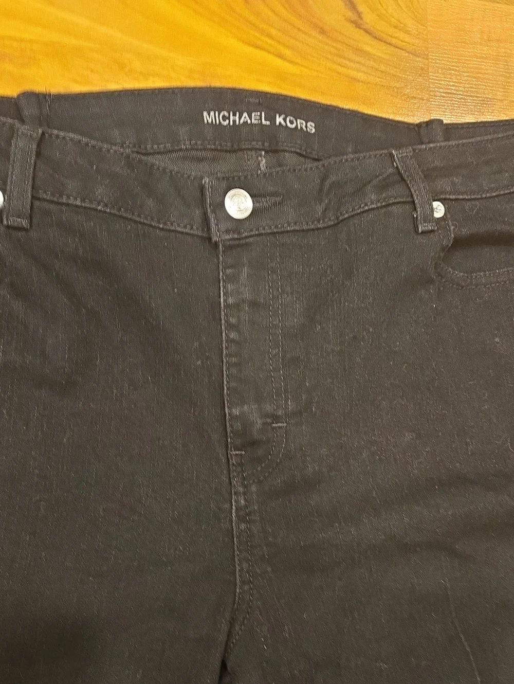 Michael Kors Black Wide Leg Jeans
